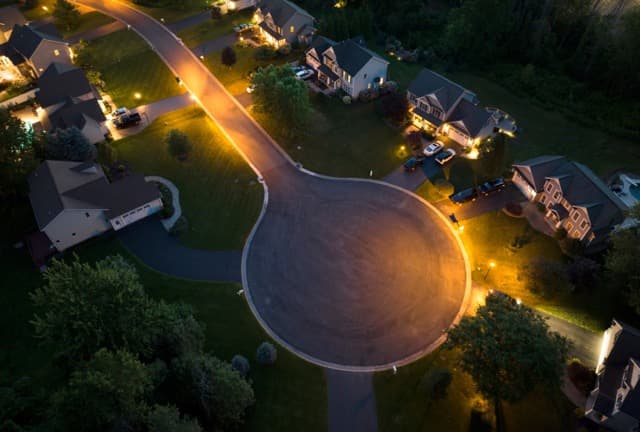 Wide, Well-lit Roads